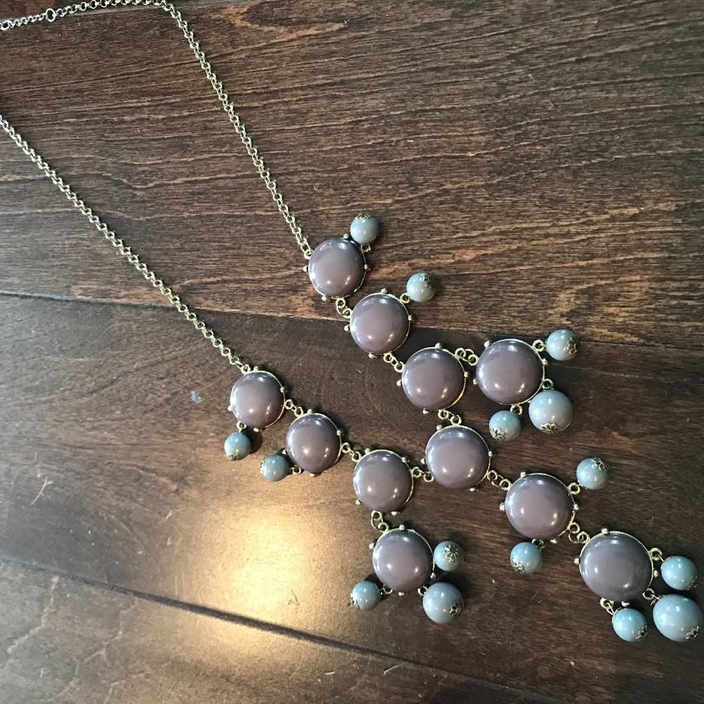 Grey Statement Necklace